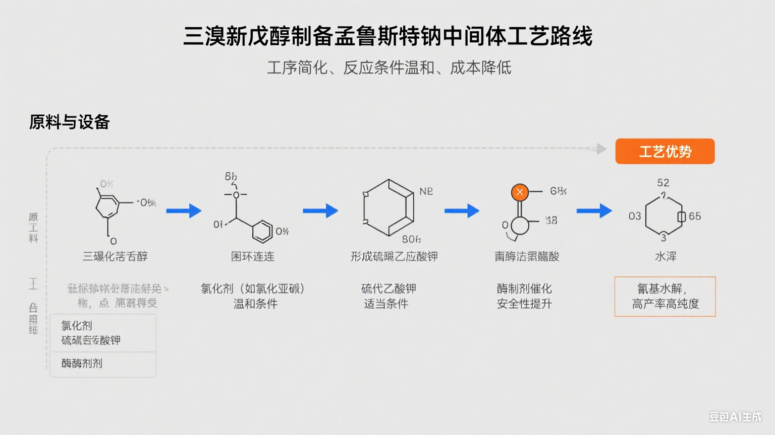 一種利用三溴新戊醇制備孟魯斯特鈉中間體的工藝研究